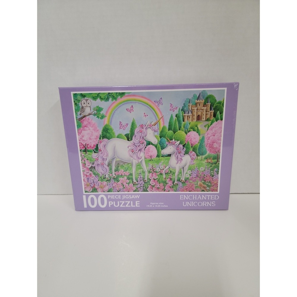Page Publications 100 Piece Puzzle ENCHANTED UNICORNS New In Plastic